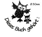 Etikettenstempel - dieses Buch gehört: -
